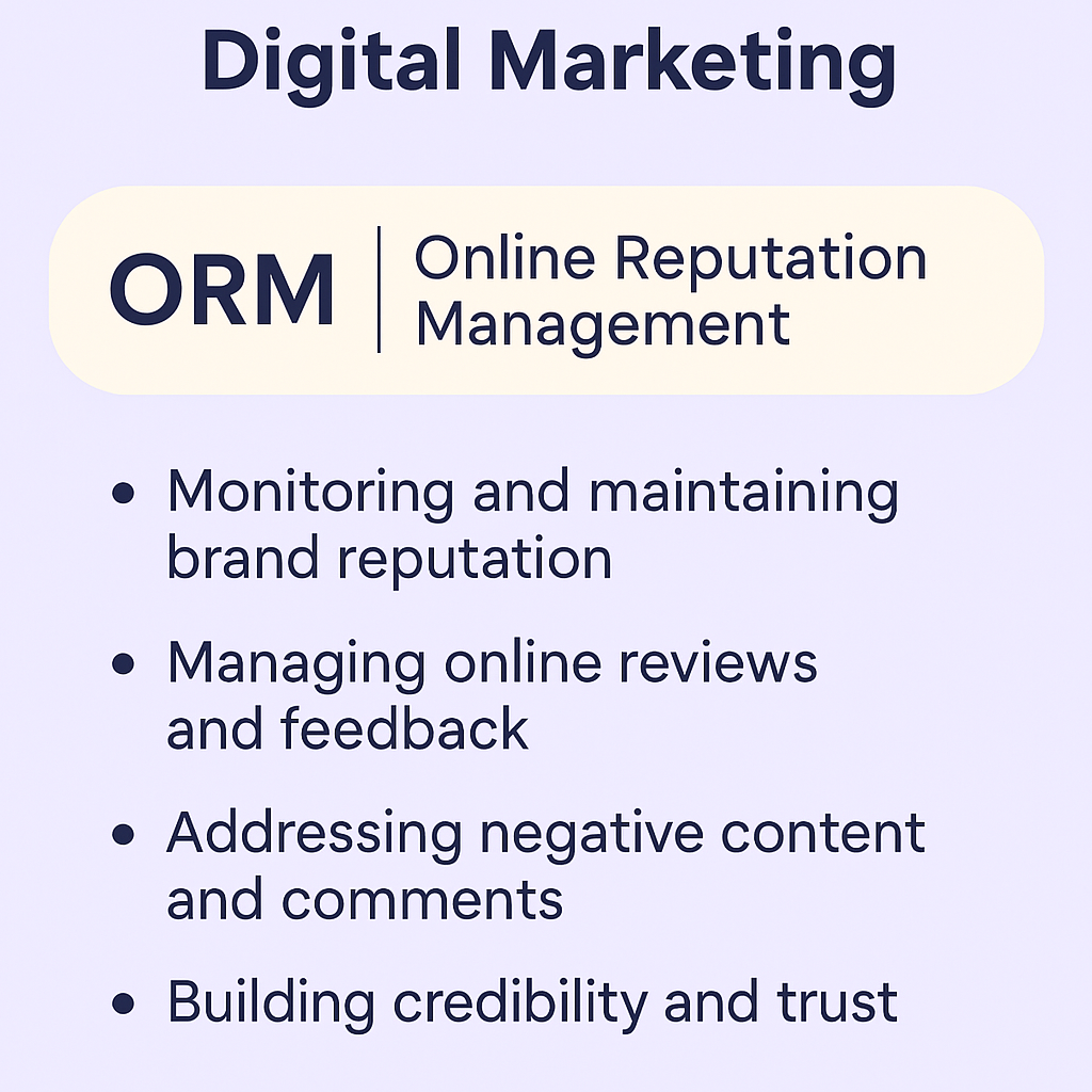 What is Online Reputation Management